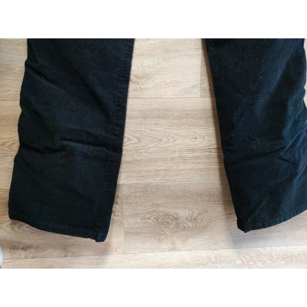 Vintage Calvin Klein Jeans Black Corduroys Size 6 Leather Tag Bootcut - Picture 8 of 11